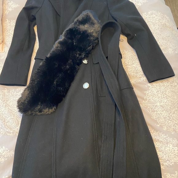 Calvin Klein Long Wool Coat - Picture 2 of 2